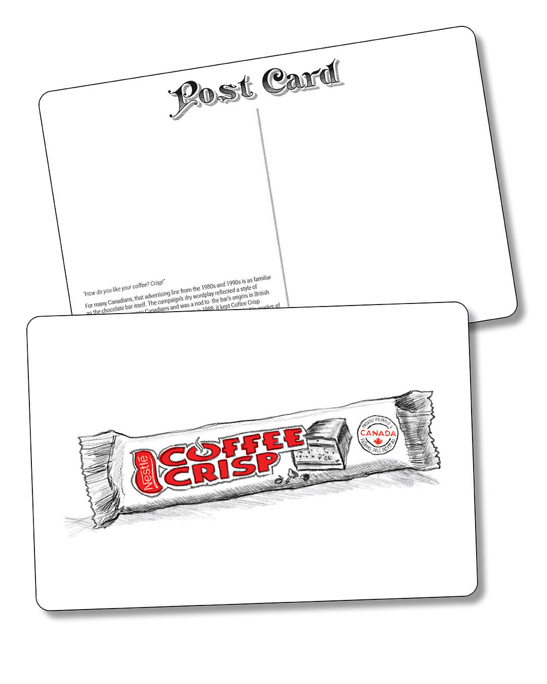 Postcard - Coffee Crisp Chocolate Bar