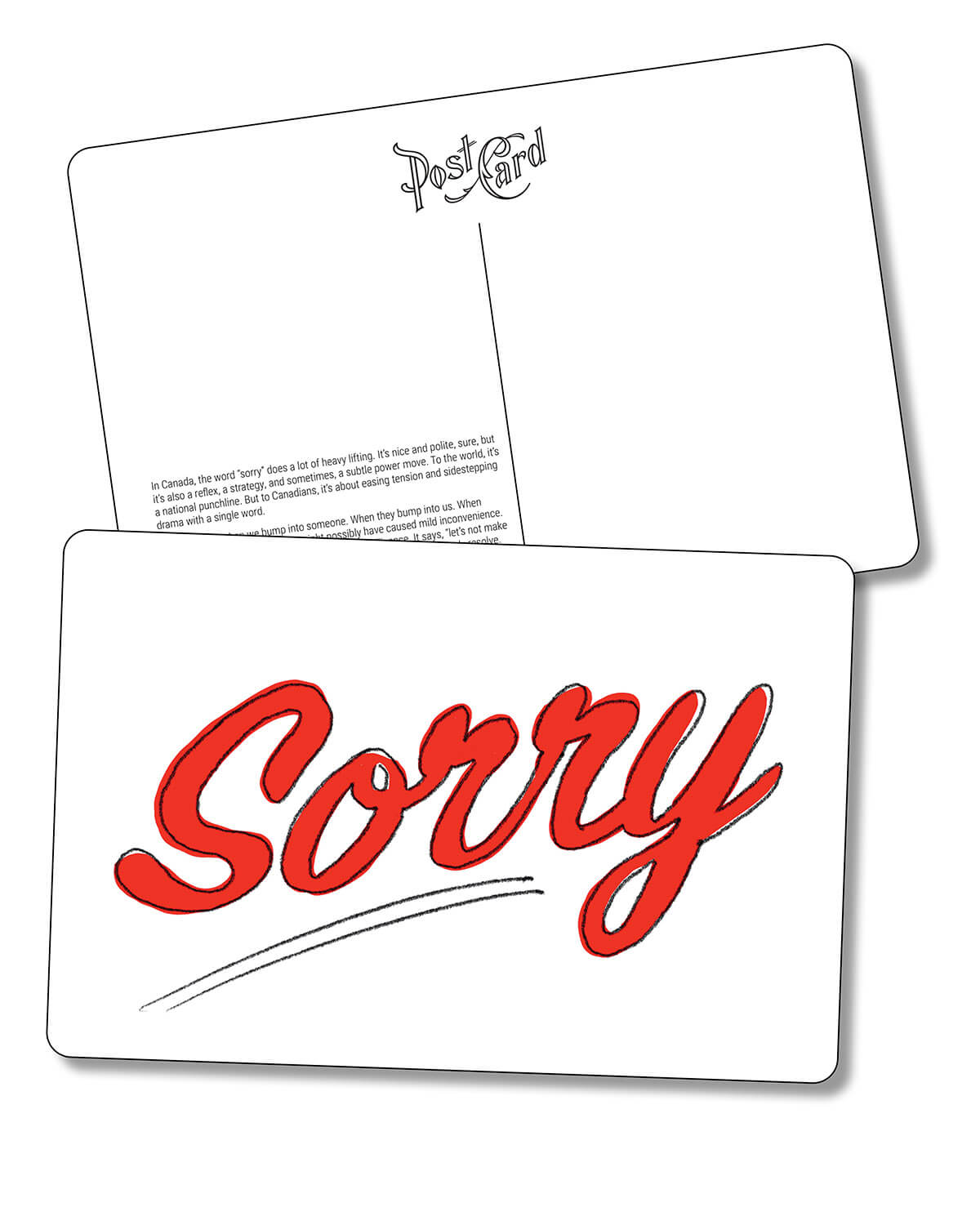 Postcard - Sorry
