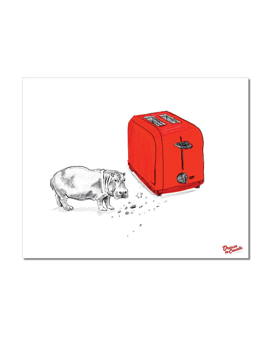 Art Print -  The North American House Hippo