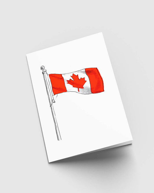 Greeting Card - Canadian Flag