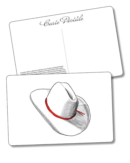 Postcard - The White Cowboy Hat