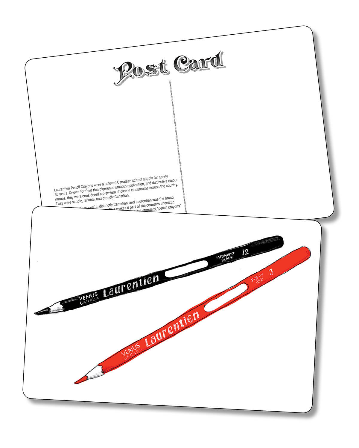 Postcard - Laurentien Pencil Crayons